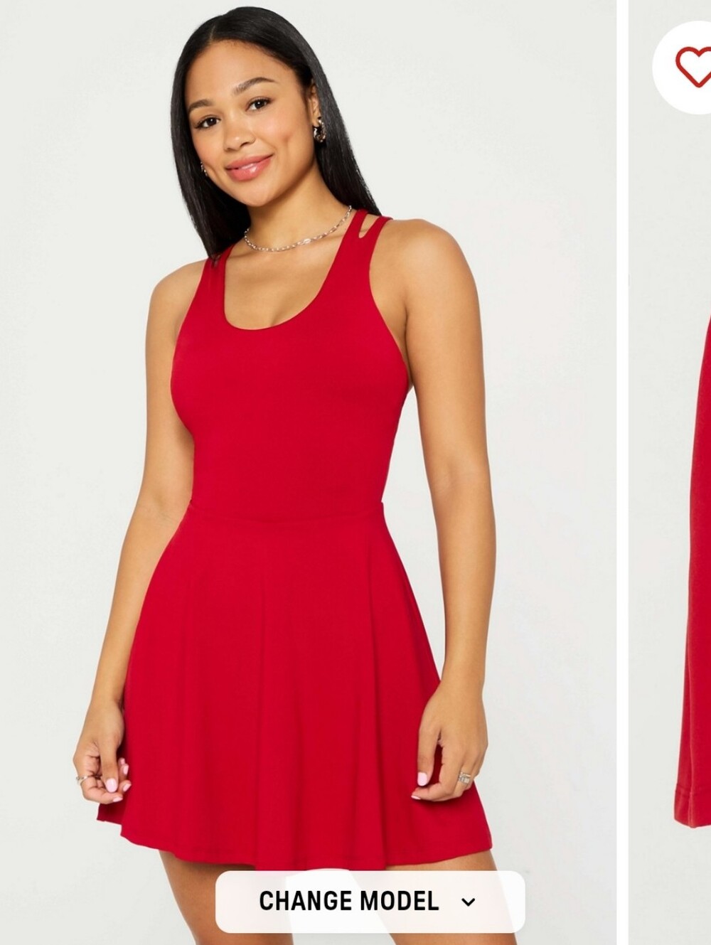 Fabletics Boost Performance Dress Classic Mini Holly Berry Red Large L NWOT